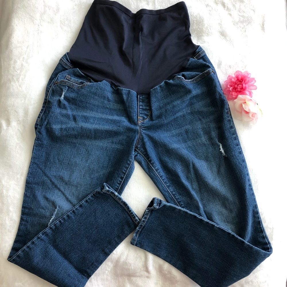 Old Navy Maternity Boyfriend skinny jeans Sz 12
